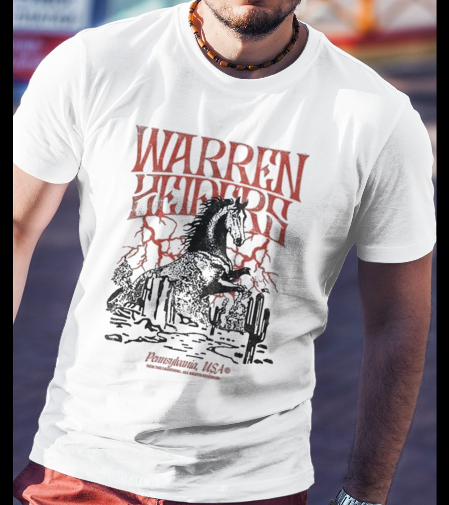 Warren Zeiders Lightning Cowboy Pennsylvania USA T-Shirt