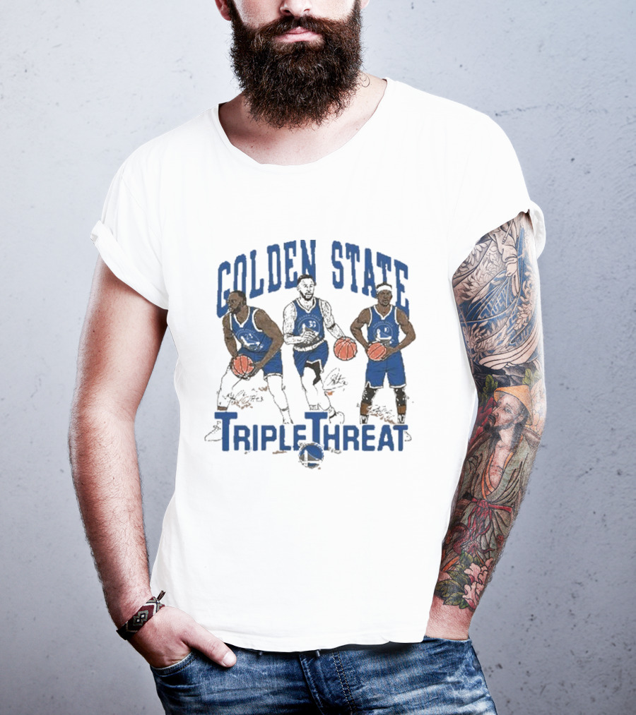 Golden State Triple Threat Green Curry Butler III T-Shirt