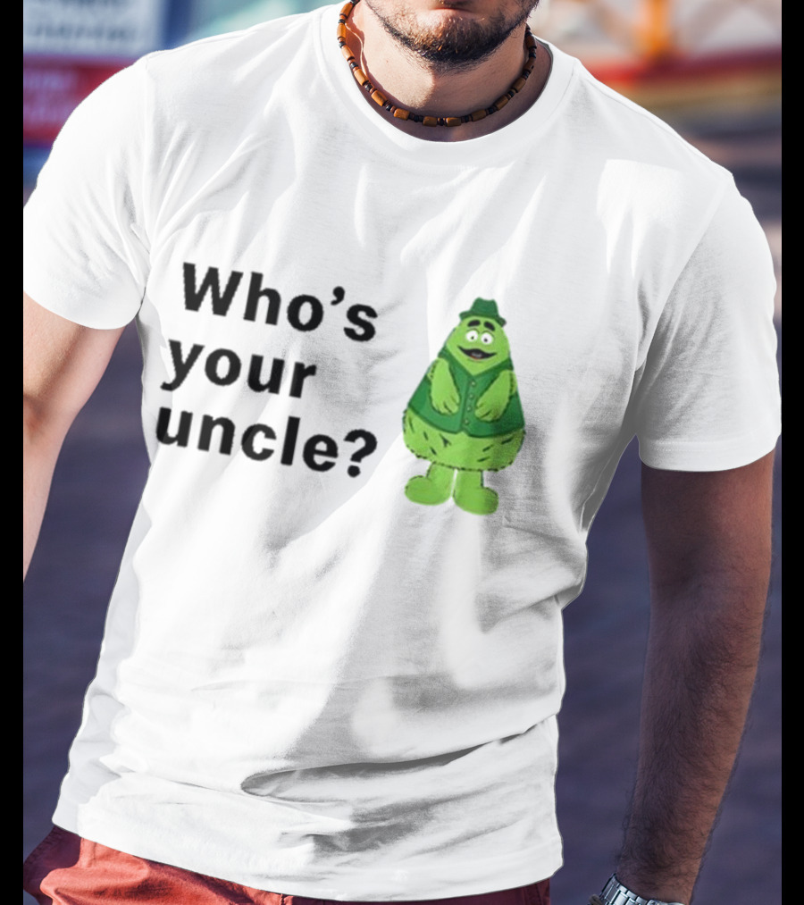 Uncle O’grimacey Who’s Your Uncle Green Character St Patrick’s Day T-Shirt