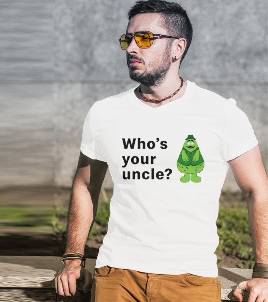 Uncle O’grimacey Who’s Your Uncle Green Character St Patrick’s Day T-Shirt