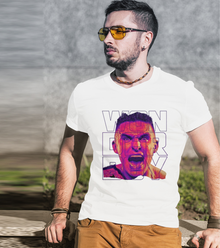 Wonderboy Brian Morris Deranged Bold Typography Expression T-Shirt