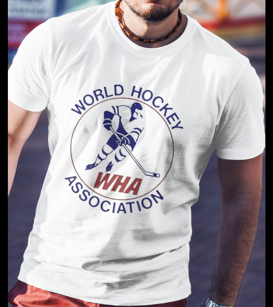 World Hockey Association WHA Player Emblem T-Shirt