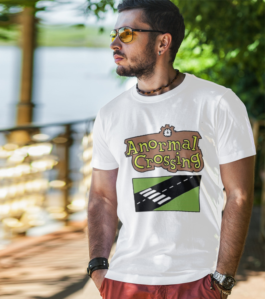 Anormal Crossing Zoe Bread Text And Z Shape Design T-Shirt