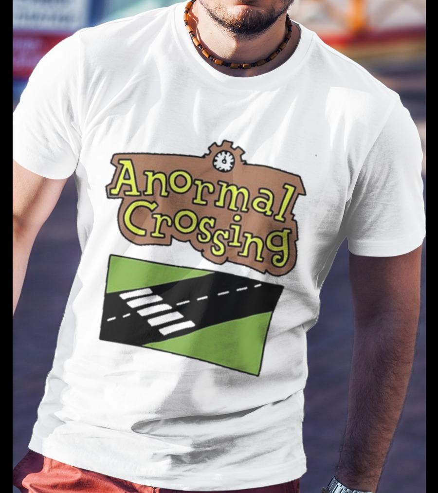 Anormal Crossing Zoe Bread Text And Z Shape Design T-Shirt