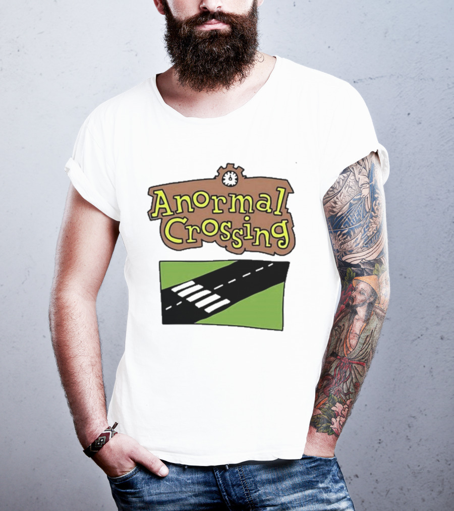 Anormal Crossing Zoe Bread Text And Z Shape Design T-Shirt