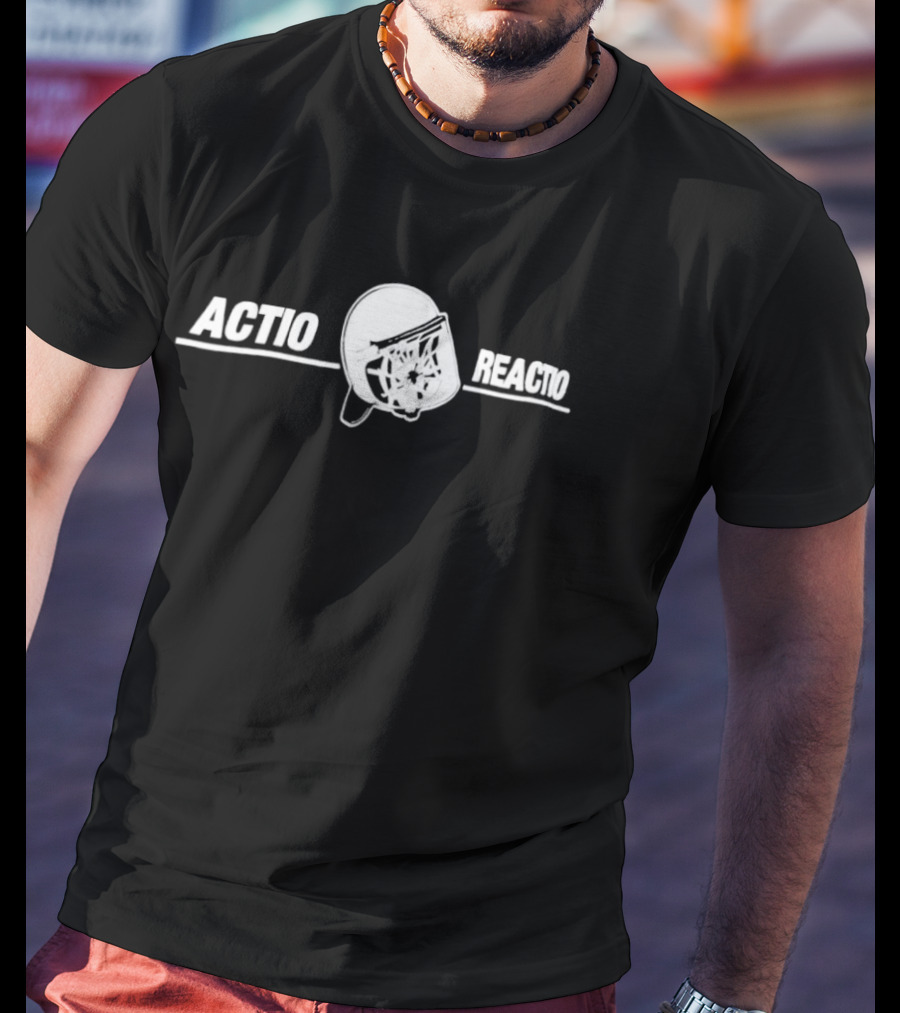Actio Reactio Football Helmet Concept T-Shirt