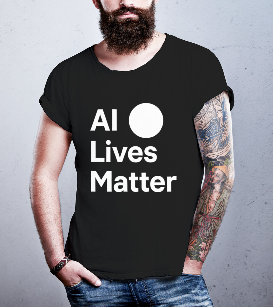 AI Lives Matter Statement Circle T-Shirt