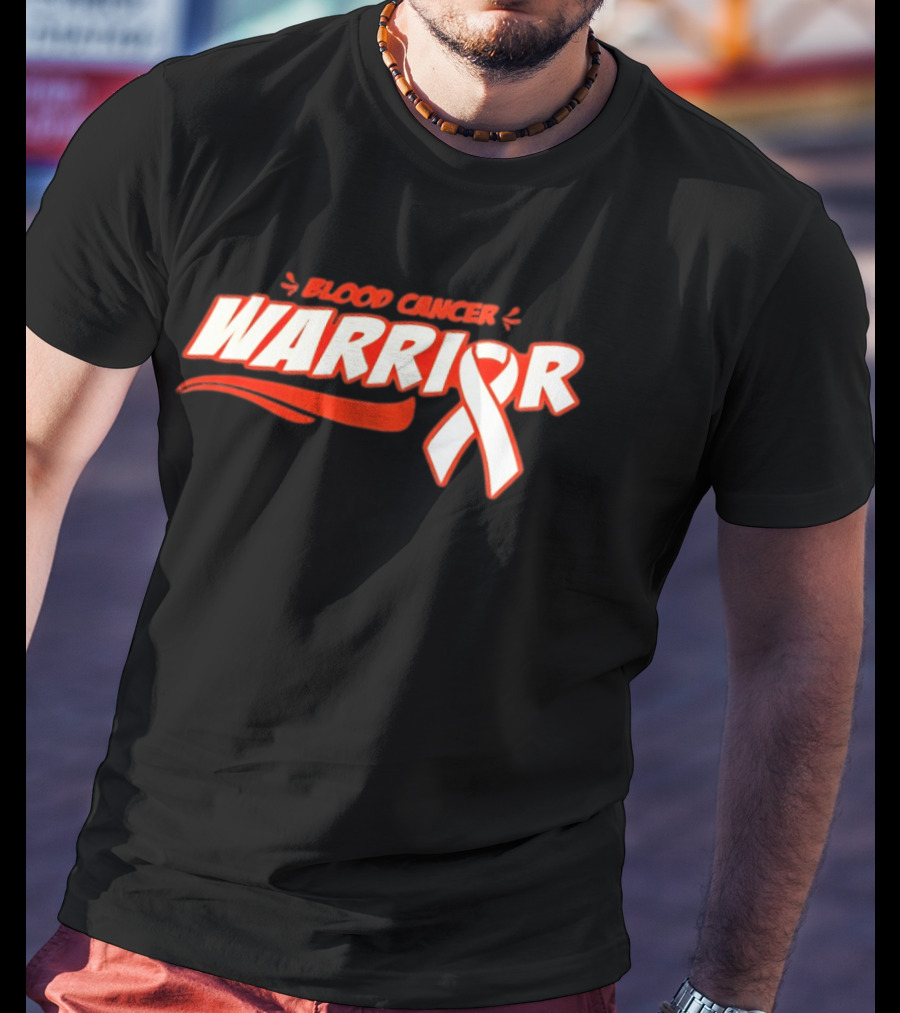 Blood Cancer Warrior Awareness Ribbon Strength Empowerment T-Shirt