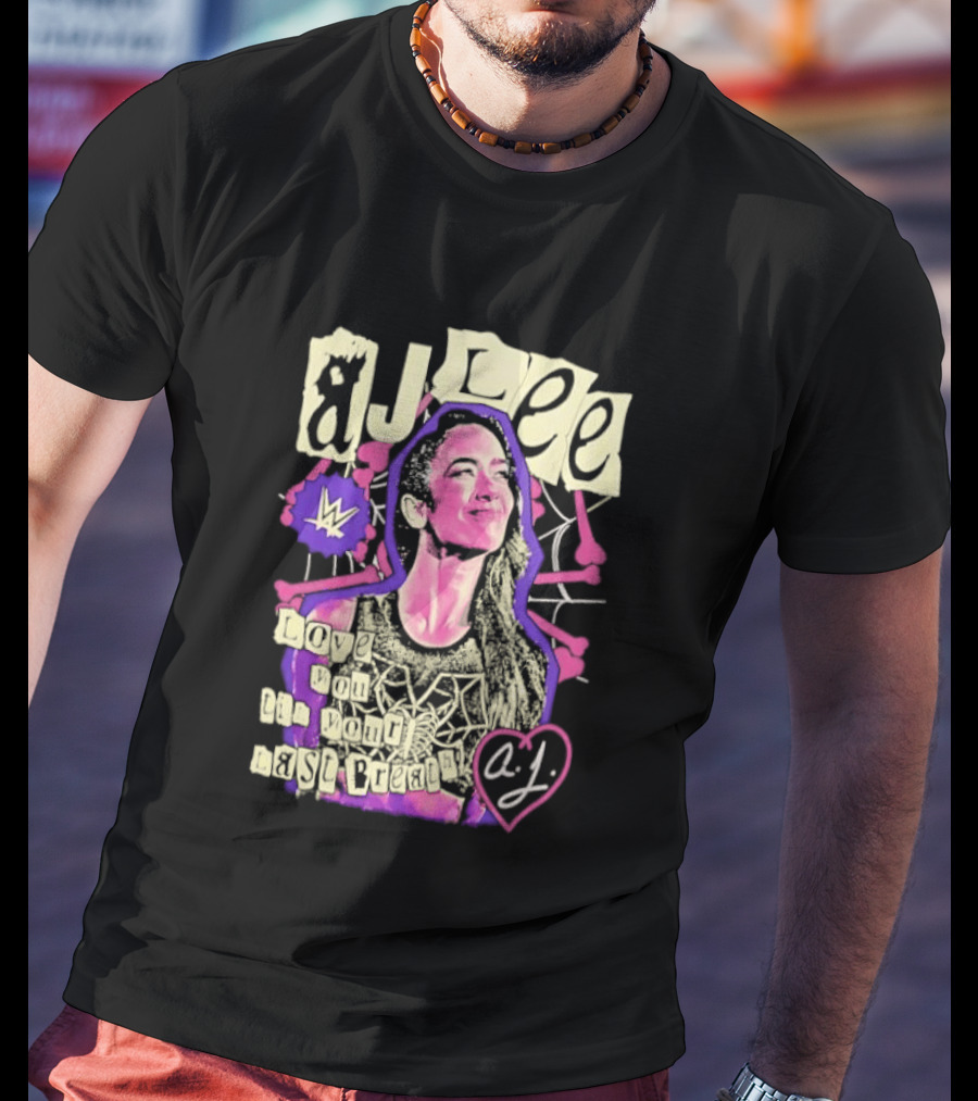 AJ Lee Love You Til Your Last Breath Star Power Heart T-Shirt