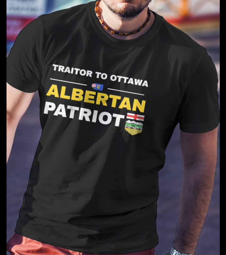 Traitor To Ottawa Albertan Patriot Flag Alberta Crest T-Shirt