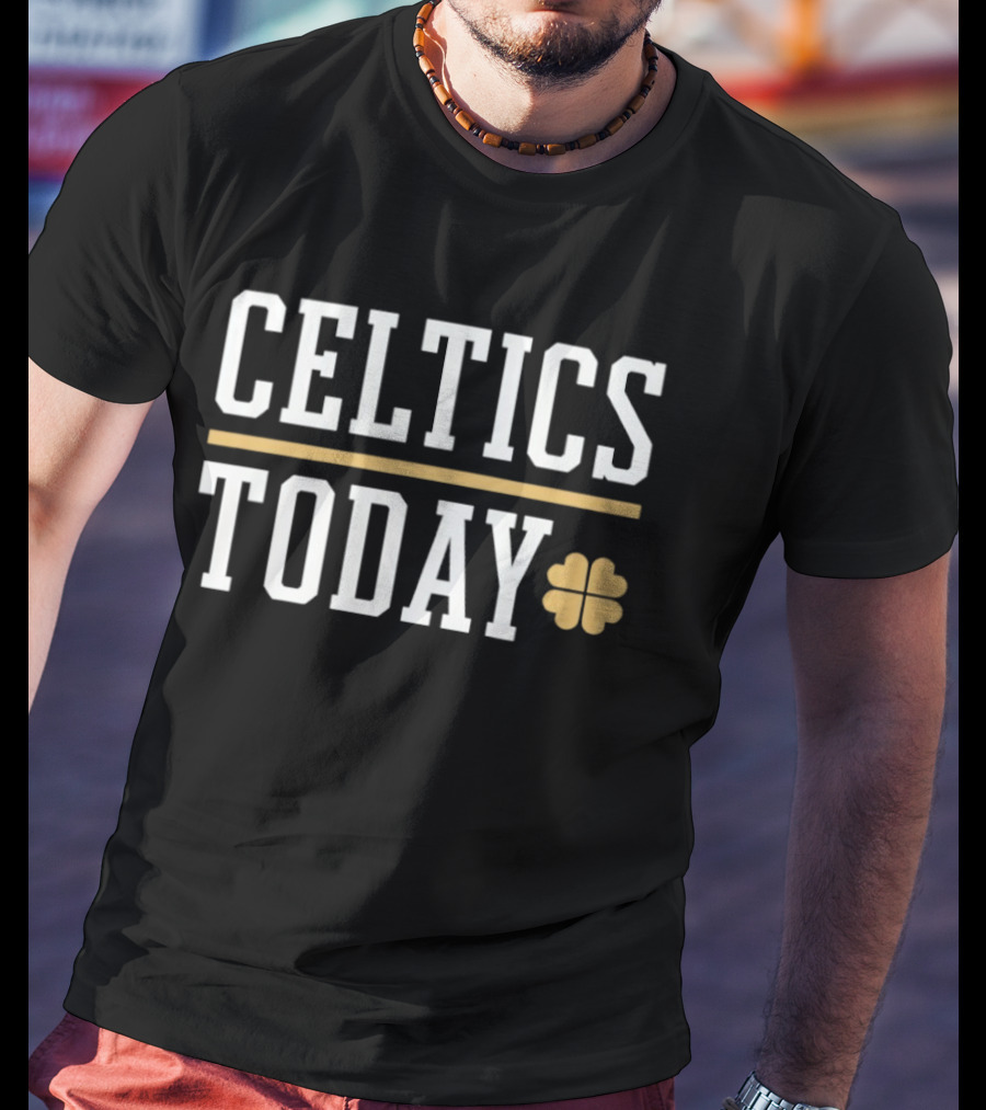 Celtics Today Four Leaf Clover T-Shirt