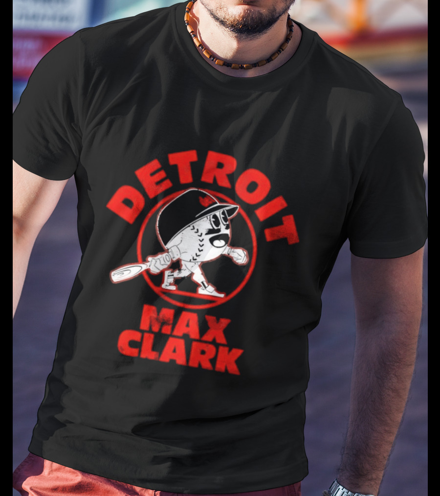 Detroit Tigers Max Clark Baseball Buddies T-Shirt