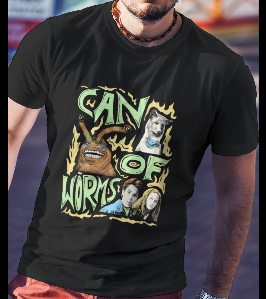 Can Of Worms Alien Dog Barnabus Movie Character Scene T-Shirt