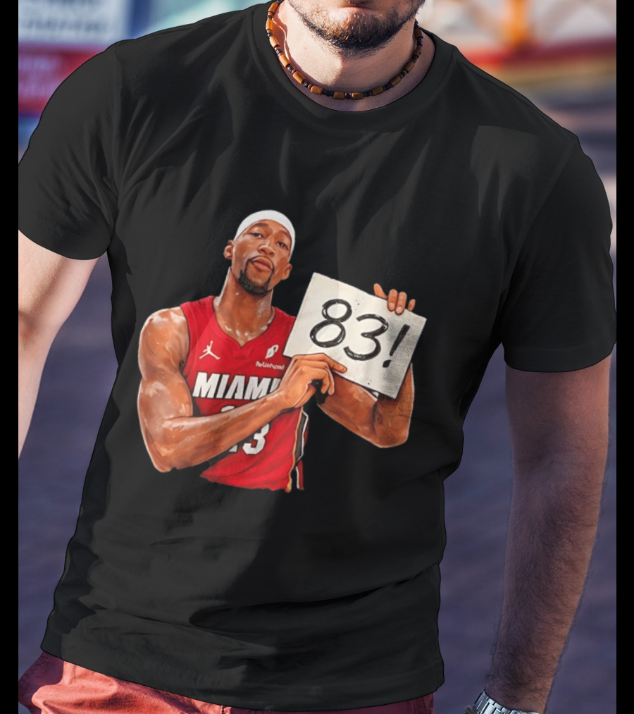 Bam Adebayo Miami Heat 83 Point Game Sign T-Shirt