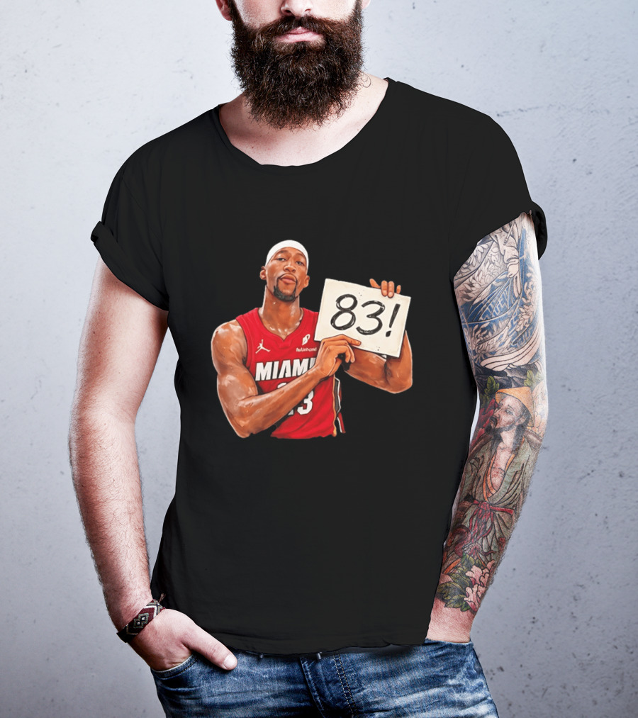 Bam Adebayo Miami Heat 83 Point Game Sign T-Shirt