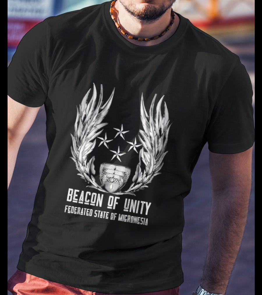Beacon Of Unity Federated State Of Micronesia Four Stars Laurel T-Shirt