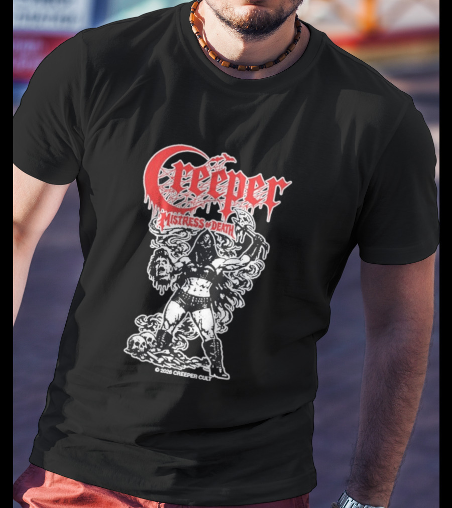 Creeper Mistress Of Death Creepercult 2023 T-Shirt