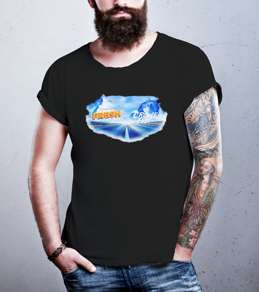Fresh Fest Salt Lake City 2026 Crowe Fest 2026 Mountain Road Trip T-Shirt