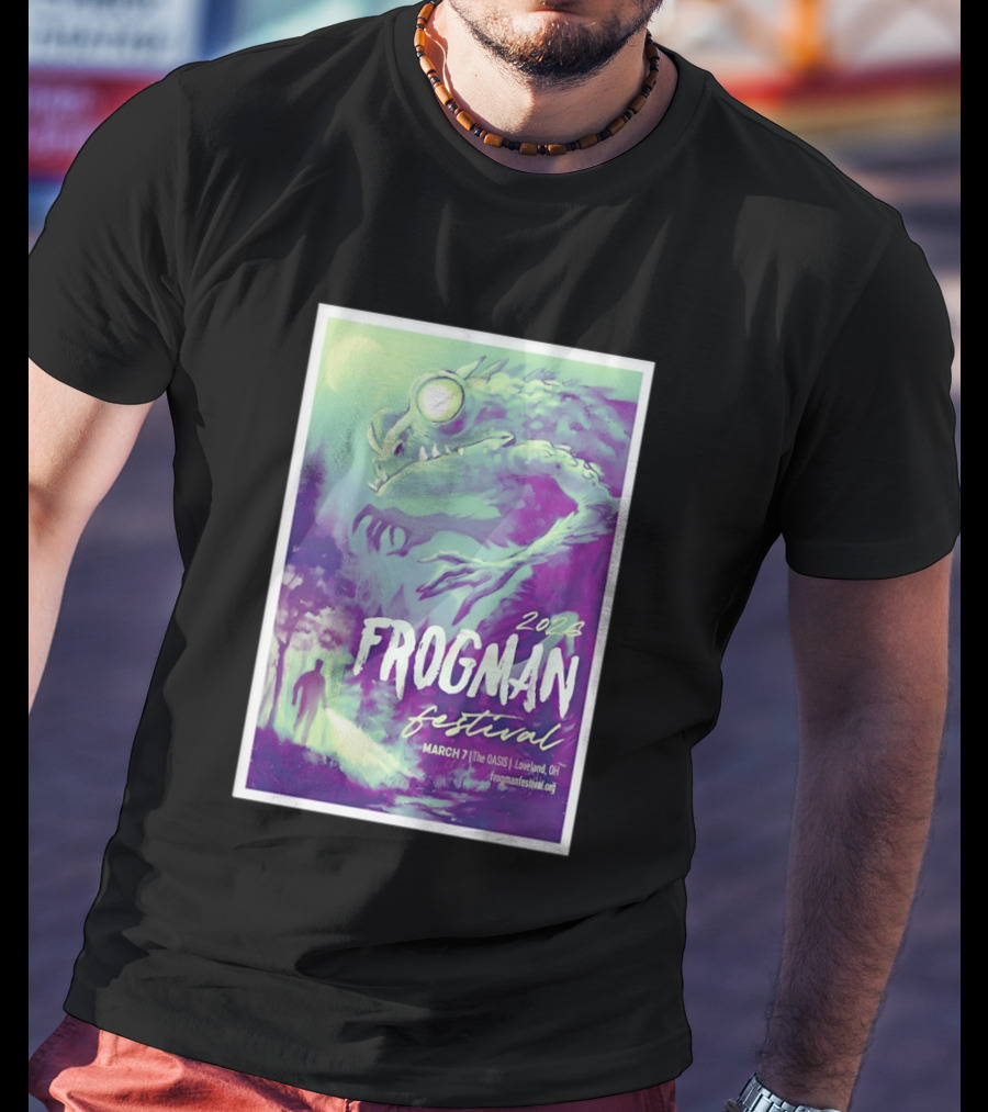 2026 Frogman Festival Loveland OH March 7 At The Oasis T-Shirt