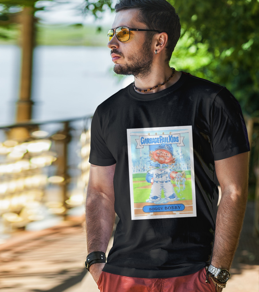 Garbage Pail Kids Boggy Bobby Royals KC Baseball Card T-Shirt