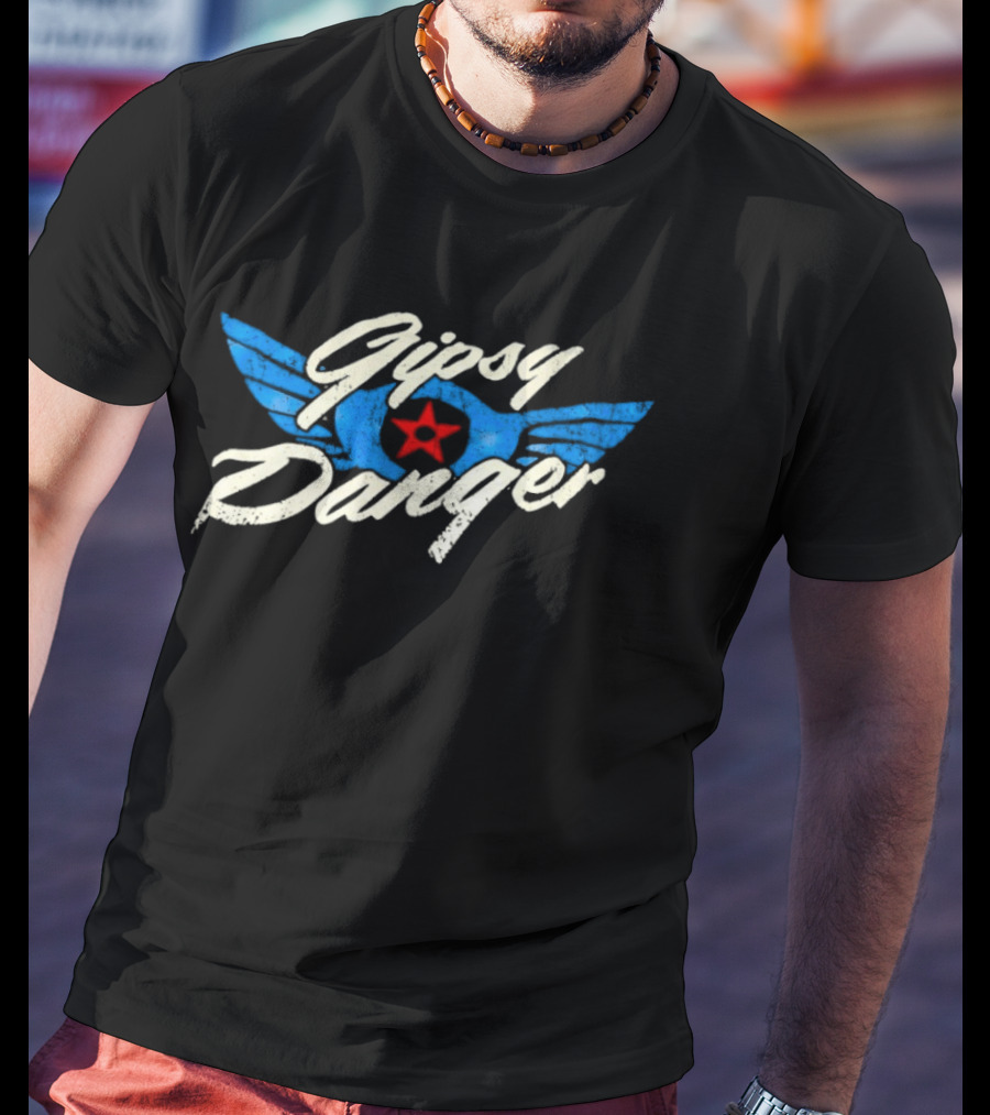 Gipsy Danger Blue Wings Red Star T-Shirt