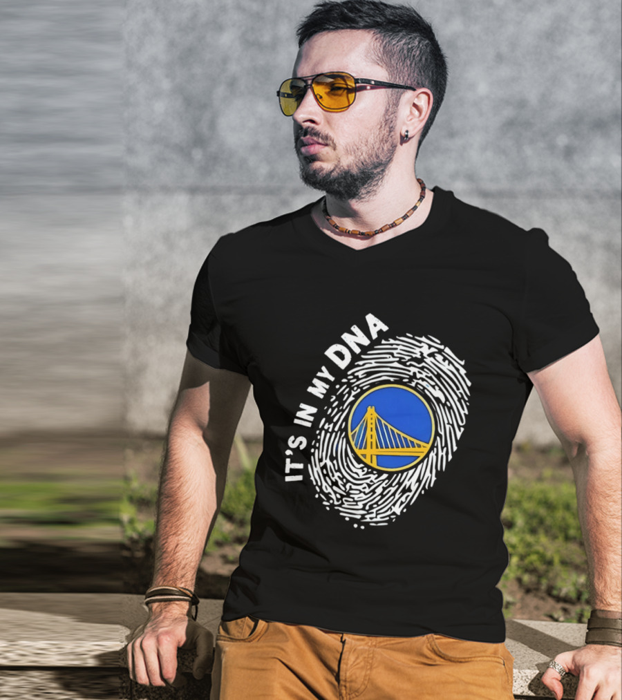 Golden State Warriors It's In My DNA Fingerprint Basketball T-Shirt