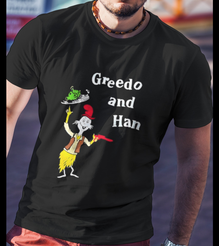 Greedo And Han Dr Seuss Blaster T-Shirt