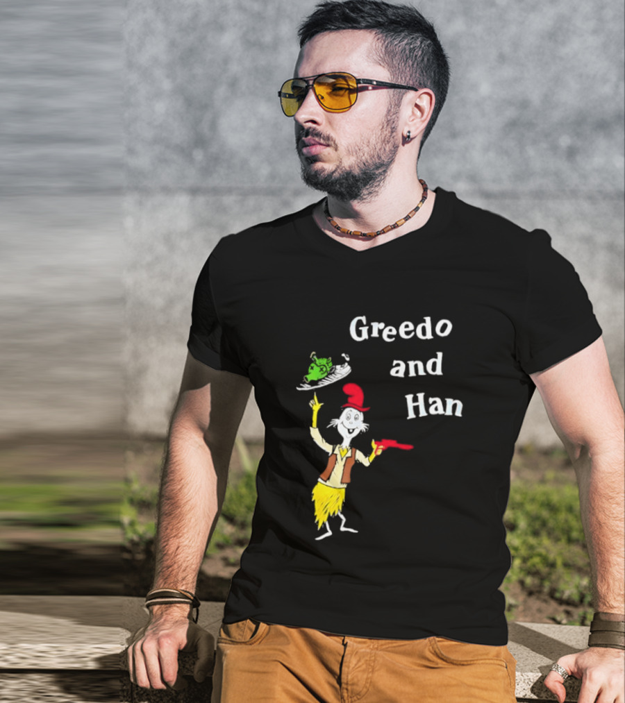 Greedo And Han Dr Seuss Blaster T-Shirt