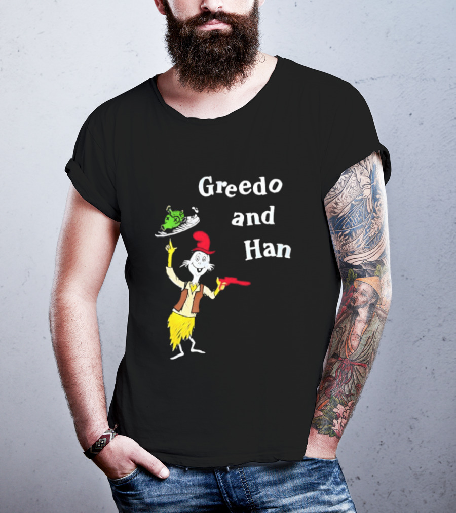 Greedo And Han Dr Seuss Blaster T-Shirt