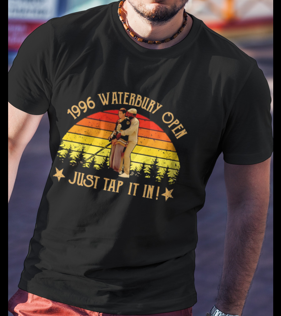 1996 Waterbury Open Just Tap It In Sunset T-Shirt