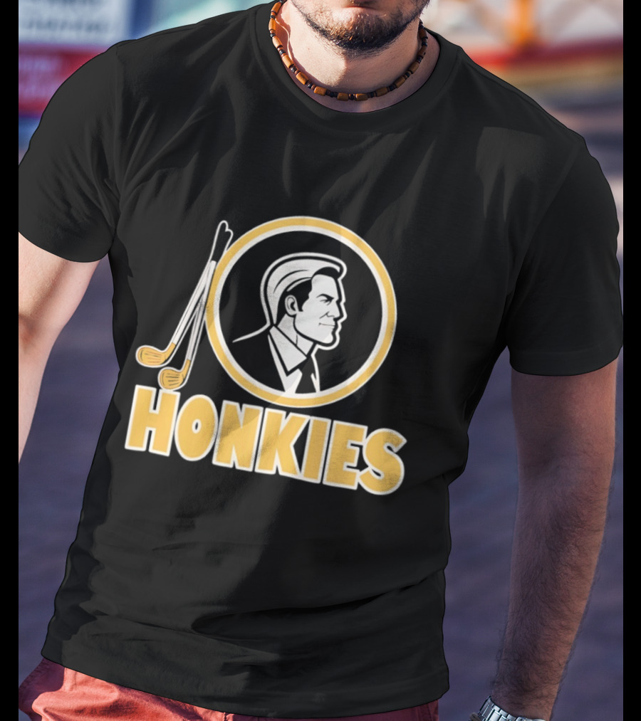 Honkies Washington Commander Golf Icon Circular Motif T-Shirt