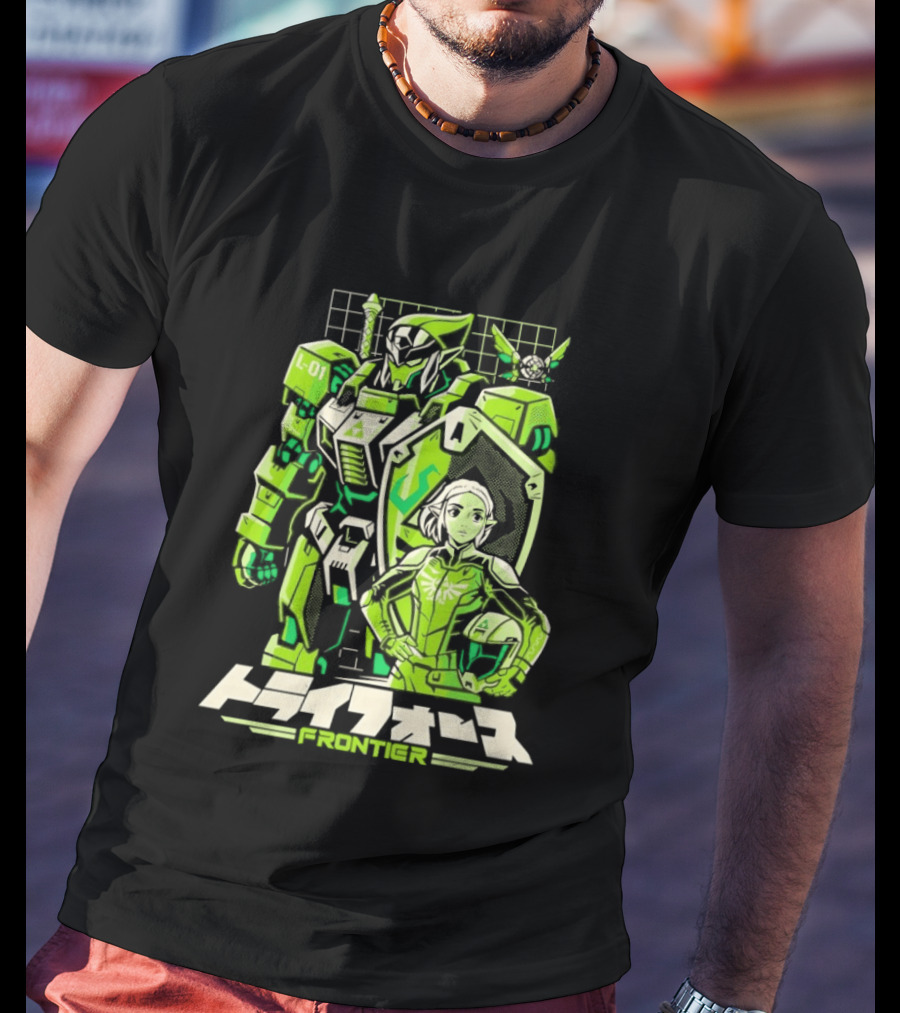 Hylian Mecha Triad Frontier Triforce L 01 Japanese T-Shirt