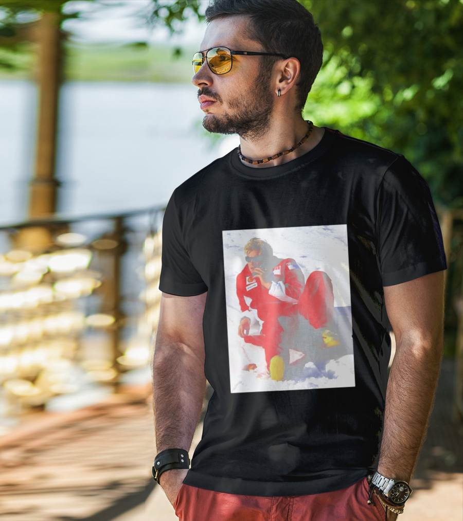 Ice Man Kimi Raikkonen F1 Ferrari Team Racing Legend T-Shirt