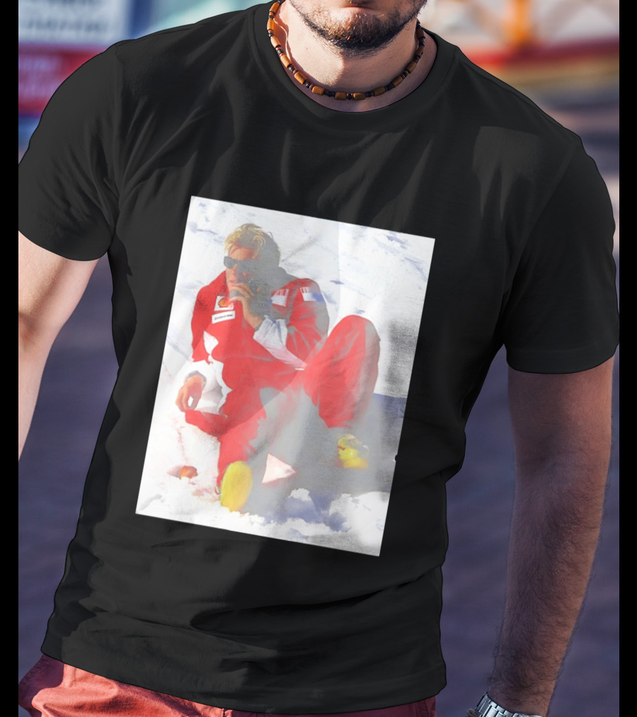 Ice Man Kimi Raikkonen F1 Ferrari Team Racing Legend T-Shirt