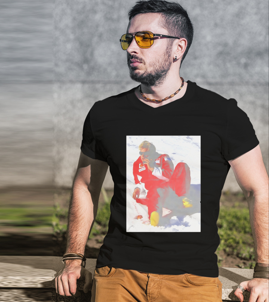 Ice Man Kimi Raikkonen F1 Ferrari Team Racing Legend T-Shirt