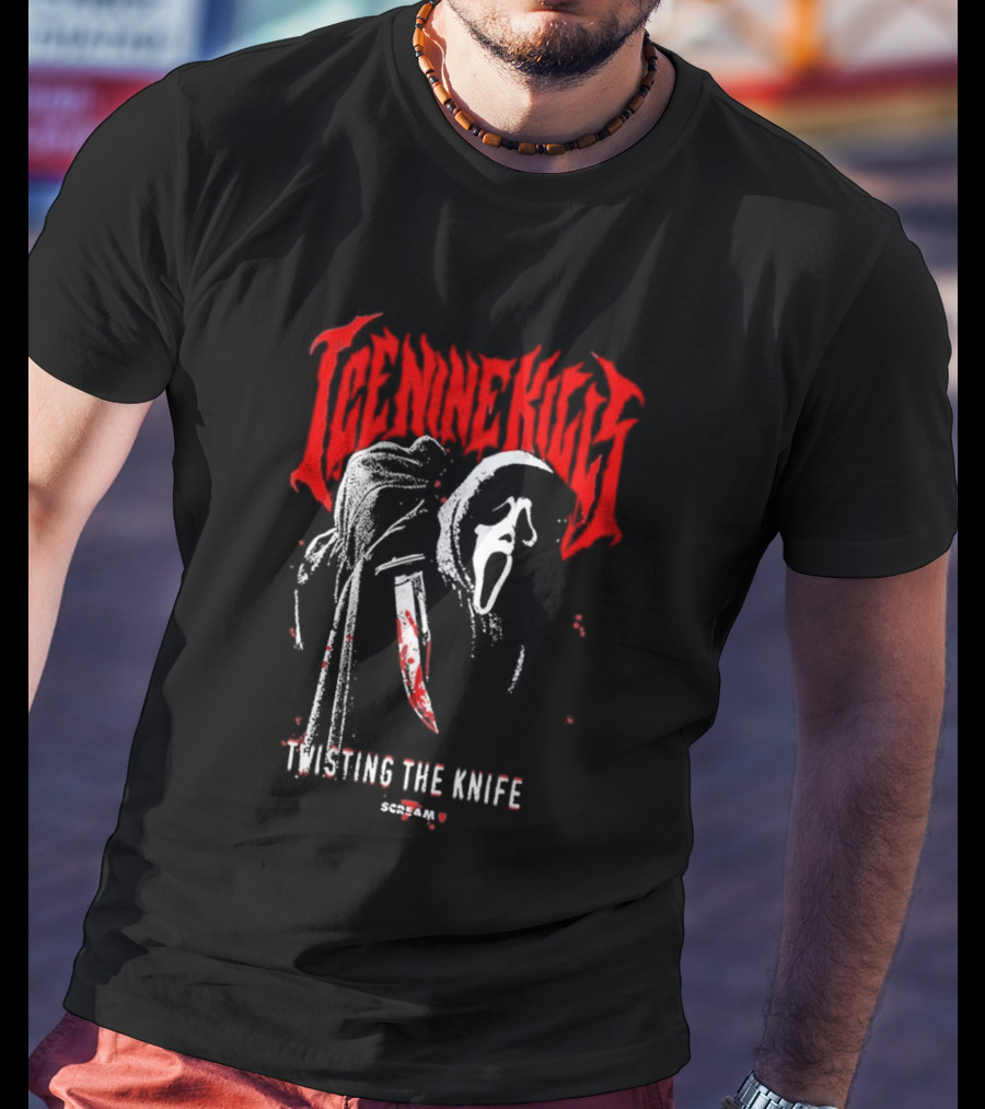 Ice Nine Kills Twisting The Knife Ghostface Scream 7 T-Shirt