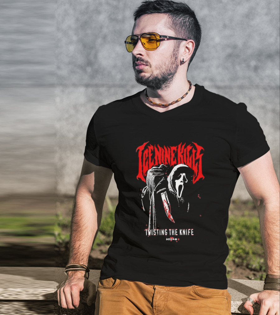 Ice Nine Kills Twisting The Knife Ghostface Scream 7 T-Shirt