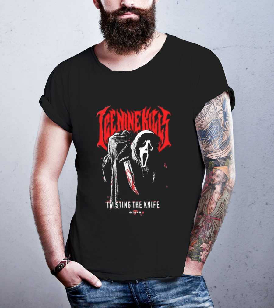 Ice Nine Kills Twisting The Knife Ghostface Scream 7 T-Shirt