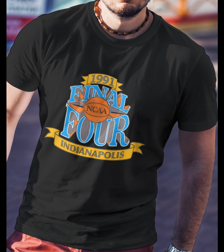 1991 Indianapolis NCAA Final Four Basketball Tournament T-Shirt