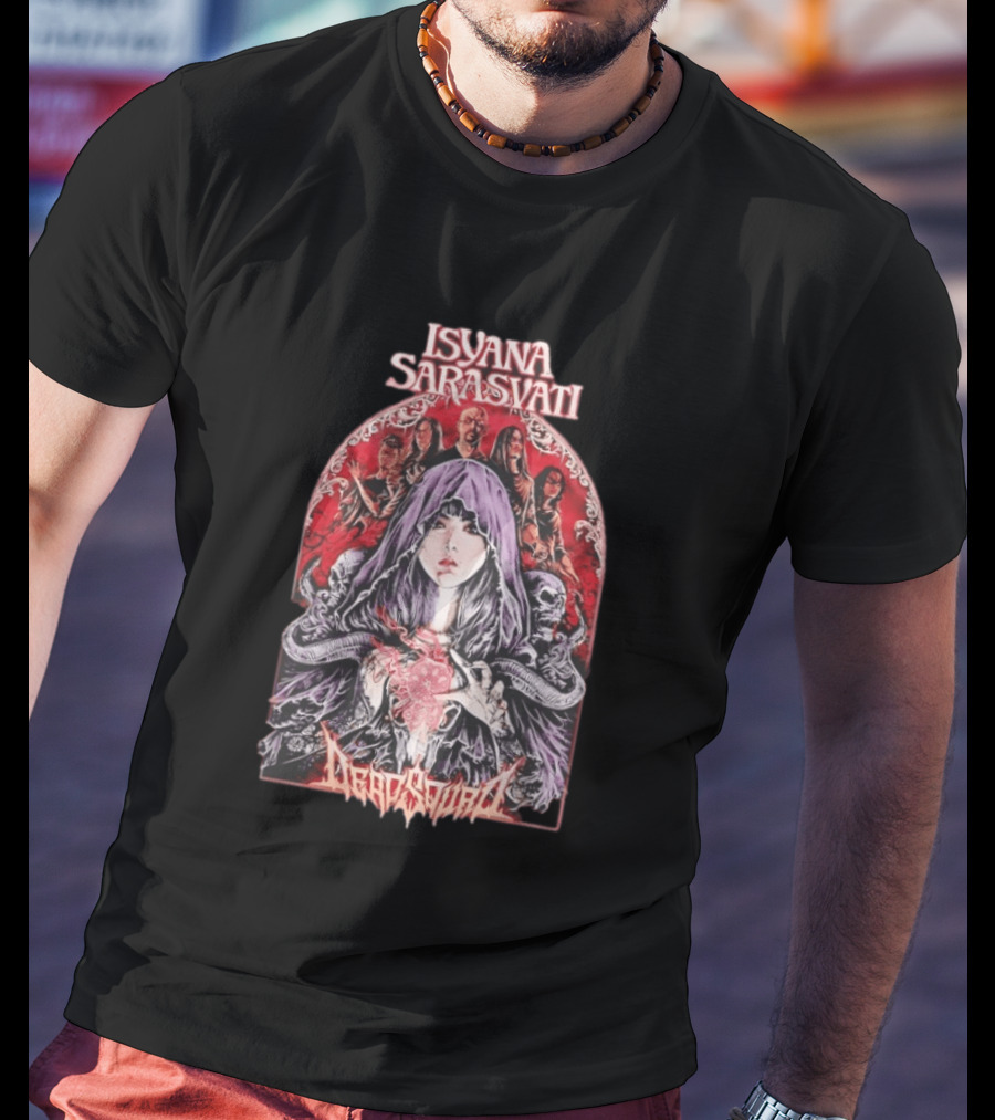 Isyana Sarasvati Deadsquad Collaboration Gothic Band T-Shirt