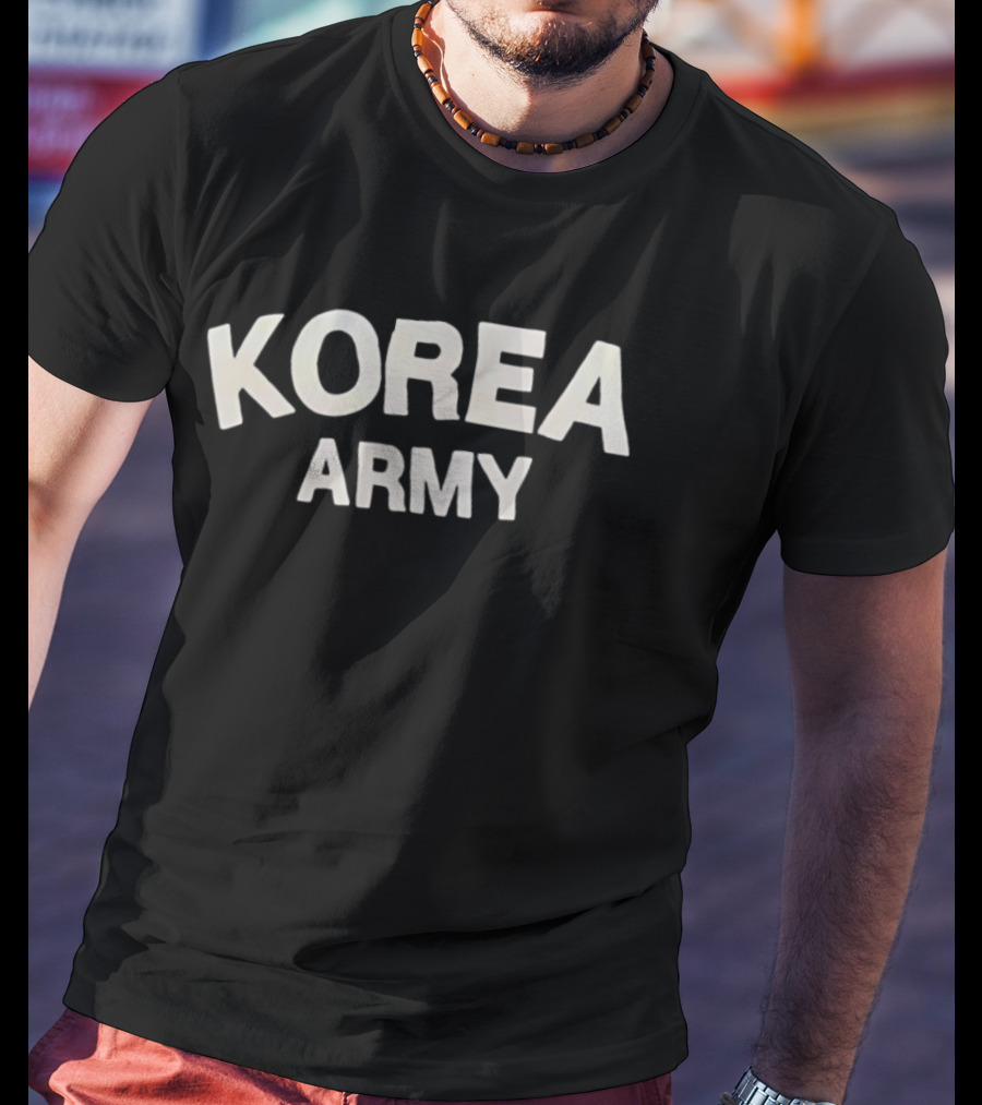 Korea Army Lettering T-Shirt