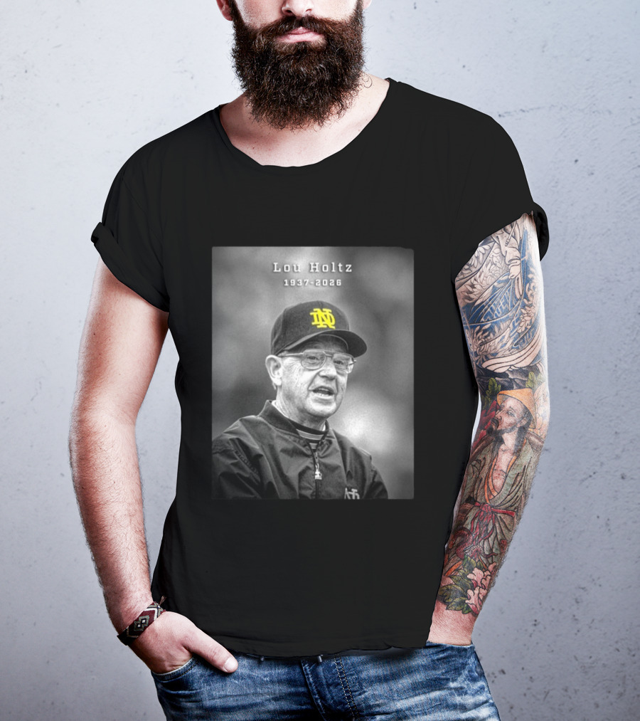 Lou Holtz Notre Dame Coach 1937 2026 Iconic Legacy T-Shirt