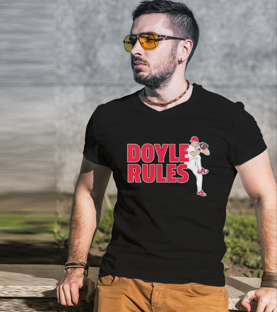 Doyle Rules St Louis Cardinals Pitcher Action T-Shirt