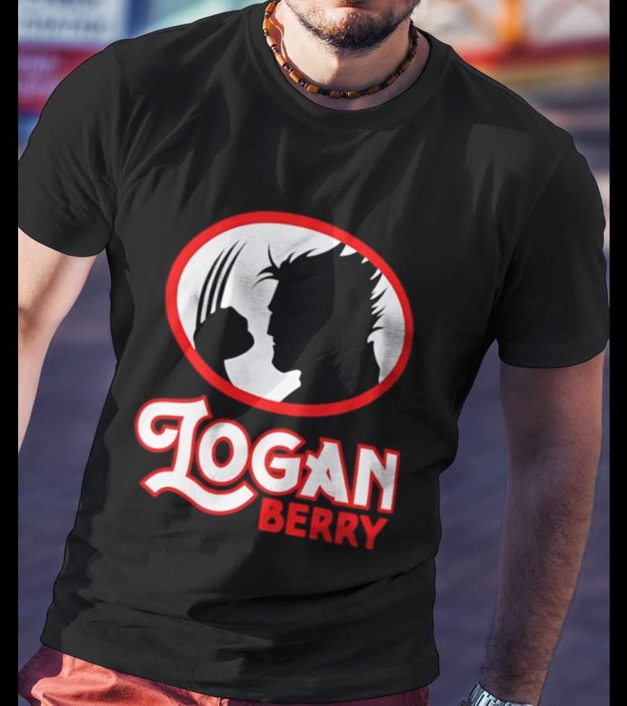 Logan Berry Marvel Wolverine Silhouette Claw T-Shirt