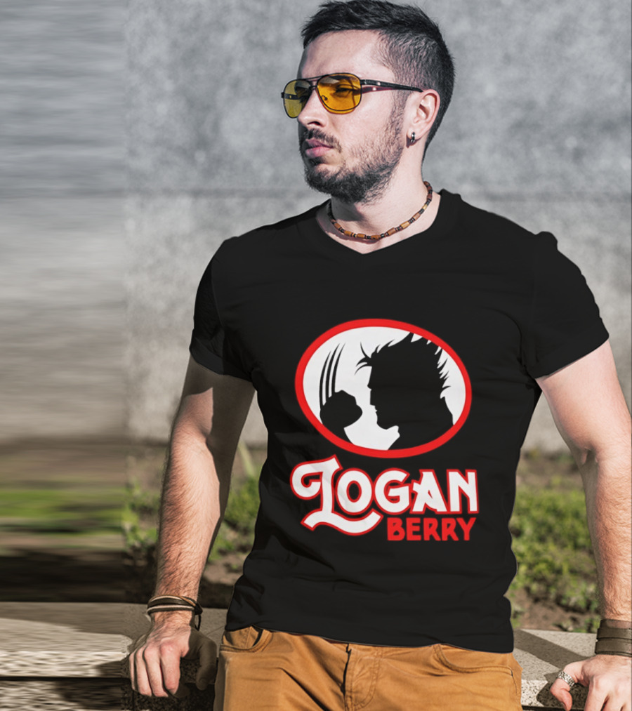 Logan Berry Marvel Wolverine Silhouette Claw T-Shirt