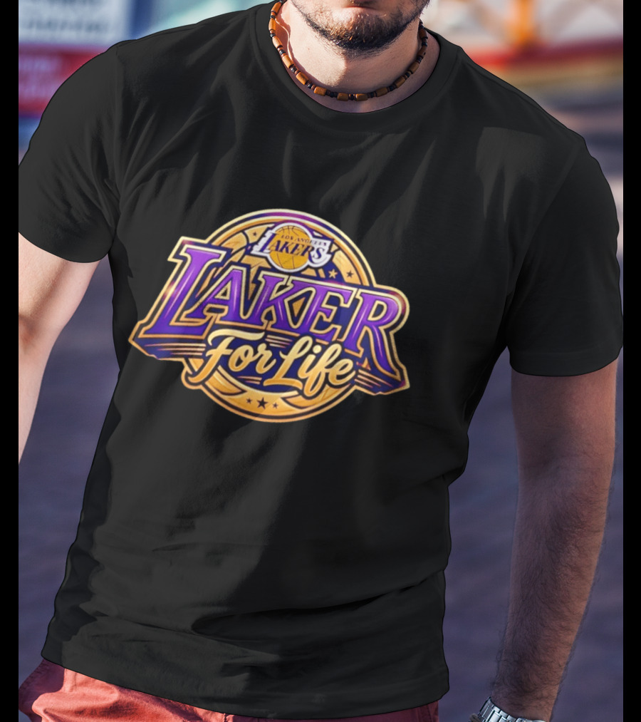 Los Angeles Lakers Laker For Life Basketball Fan Gear T-Shirt