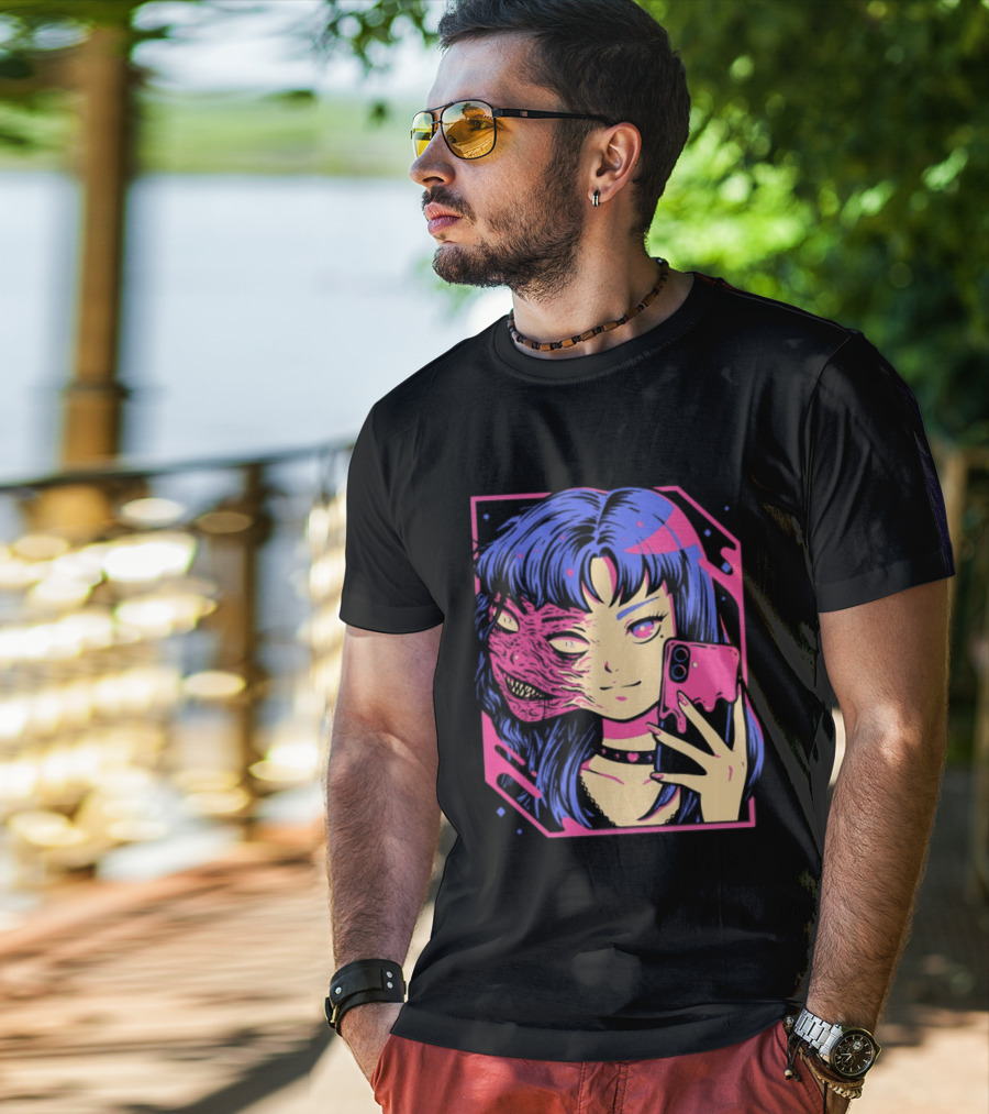Love Me To Death Again Anime Zombie Aesthetic Pastel Goth T-Shirt