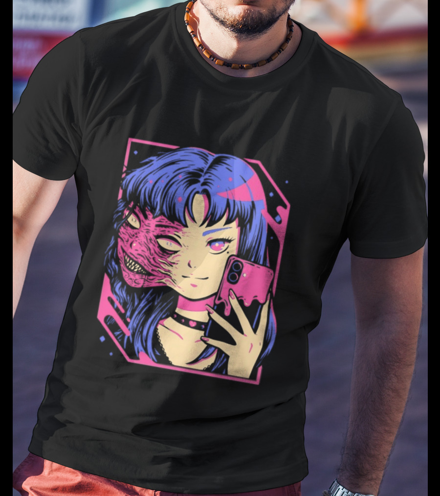 Love Me To Death Again Anime Zombie Aesthetic Pastel Goth T-Shirt