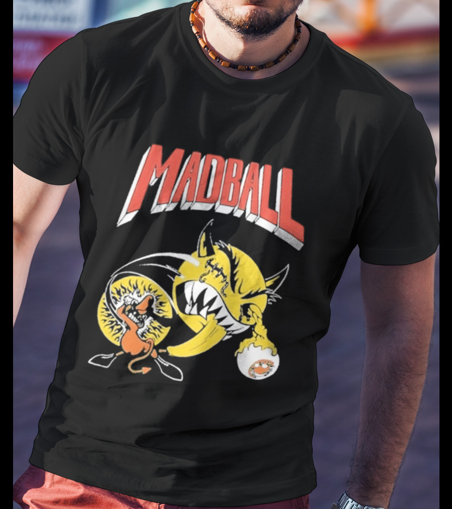 Madball South America Tour March 2026 Yellow Angry Character With Baseball Bat T-Shirt