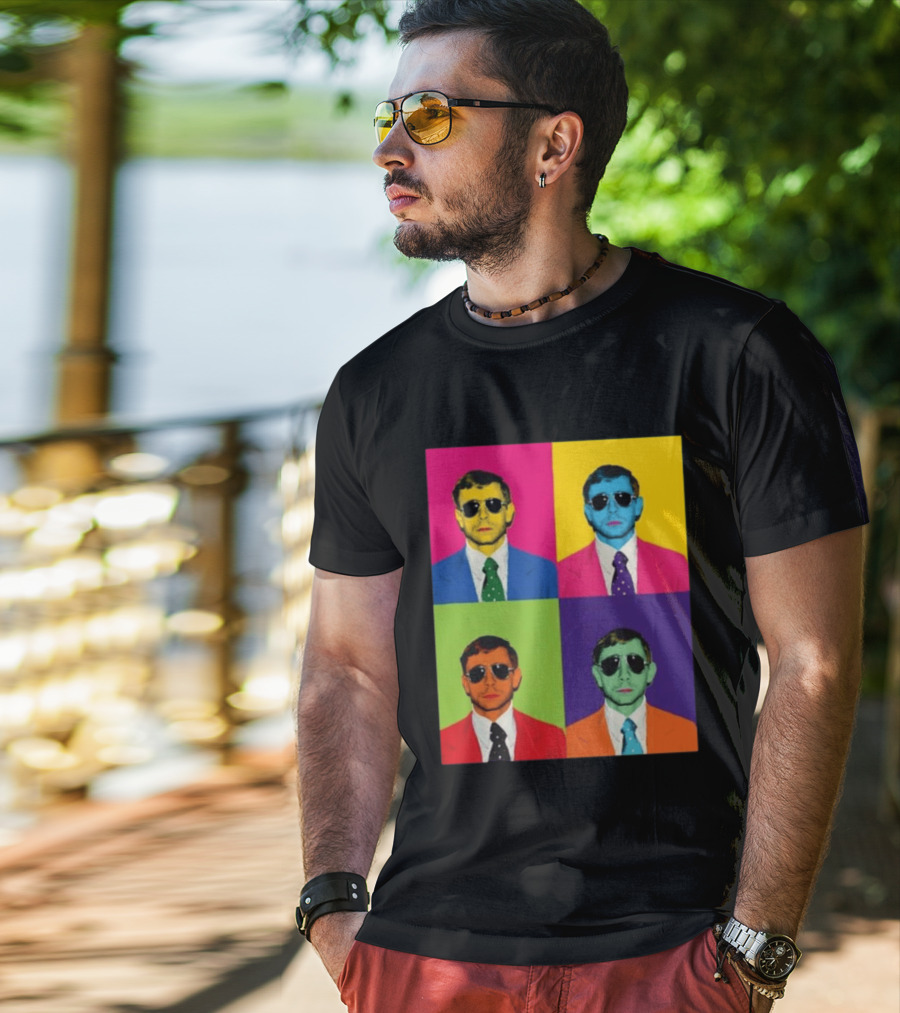 Mike Vining Pop Art Style Multicolor T-Shirt
